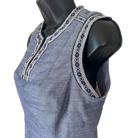 NYDJ Denim Built in Shape Wear Shift Dress - Picture 4 of 16